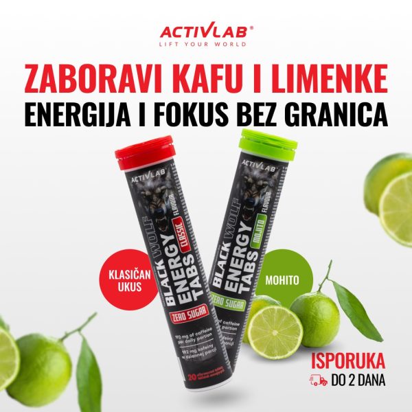 Activlab Black Wolf Energy Tabs (20 šumećih tableta)