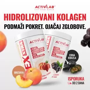 Activlab hidrolizovani kolagen u prahu, ukusi breskva i crna ribizla, dodatak ishrani za zglobove i pokretljivost pakovanje 400.